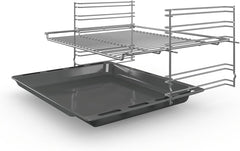 Bosch HBF133BR0 Série 2 - Four encastrable - 60 x 60 cm - Accessoire de nettoyage EcoClean Direct - Cuisson Air chaud 3D sur 3 niveaux en même temps - Écran LED - Chauffage rapide - Sécurité enfant