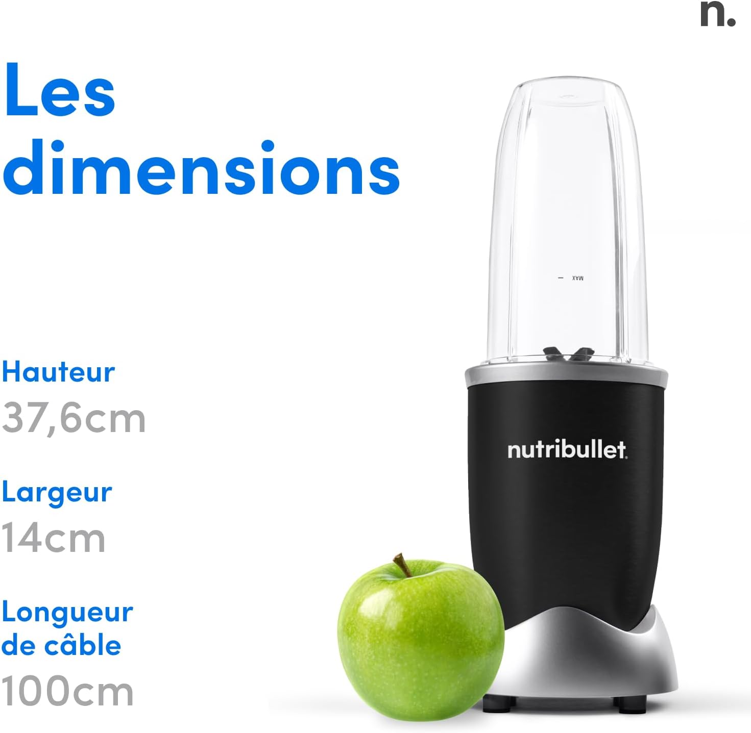 nutribullet Pro 900, Electric Blender, Chopper, Smoothie Blender, Multifunctional, Power 900 Watts, NB904CP, Champagne