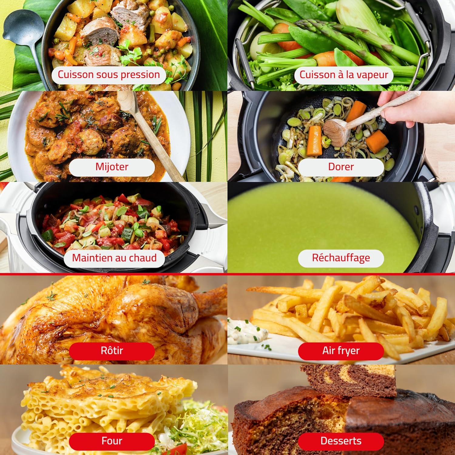 Moulinex Cookeo Mini Smart High Pressure Multicooker, 3L, 2 People, 150 Built-in Recipes, Unattended Cooking, Step-by-Step Guide, Compact, Moulinex App CE880410