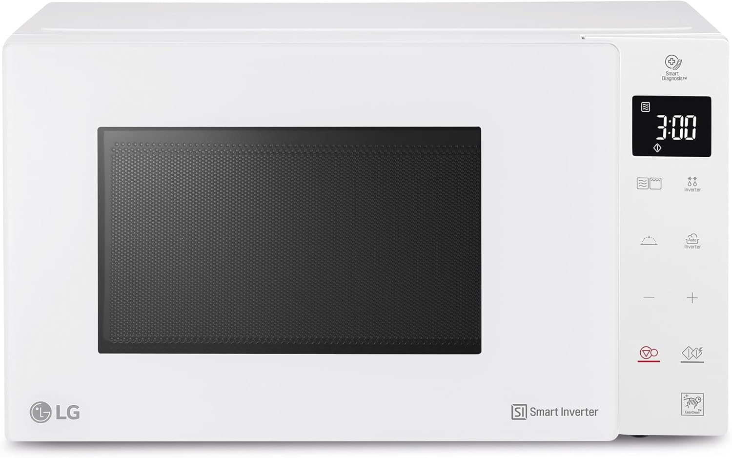 LG - Micro-ondes Grill Smart Inverter blanc