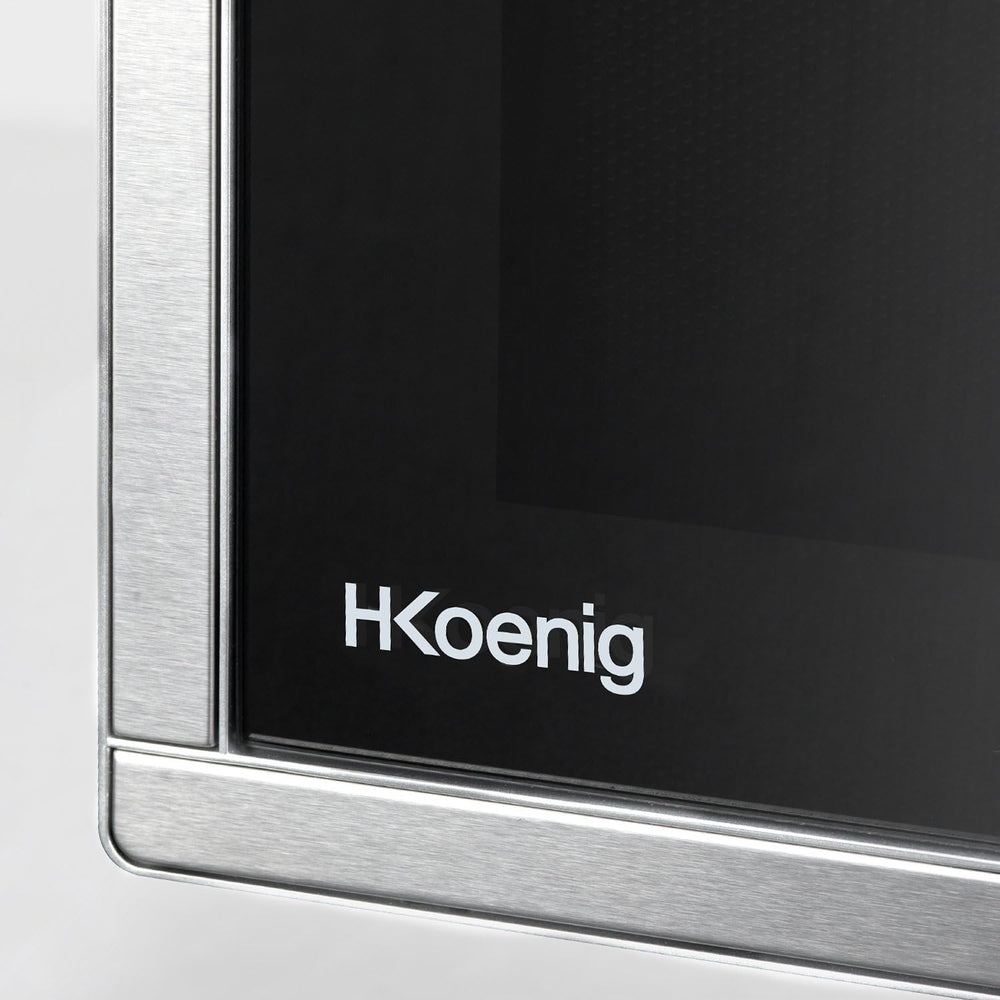 H.Koenig Microwave Oven Grill 2 in 1 VIO9, 25L, 27cm Turntable, 10 Cooking Modes up to 1000W, Defrosting, Combined Cooking, LCD Display [Energy Class A+]