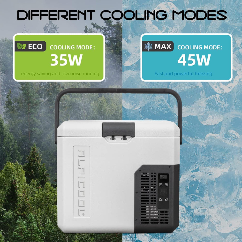 Alpicool LGMP8 8L Glaciere Portable Réfrigérateur Voiture Camping Congélateur 12/24V Mini Frigo pour Maison, Bureau ou Pique-Nique en Plein Air/ -20 à 20℃(Batterie Non Incluse)
