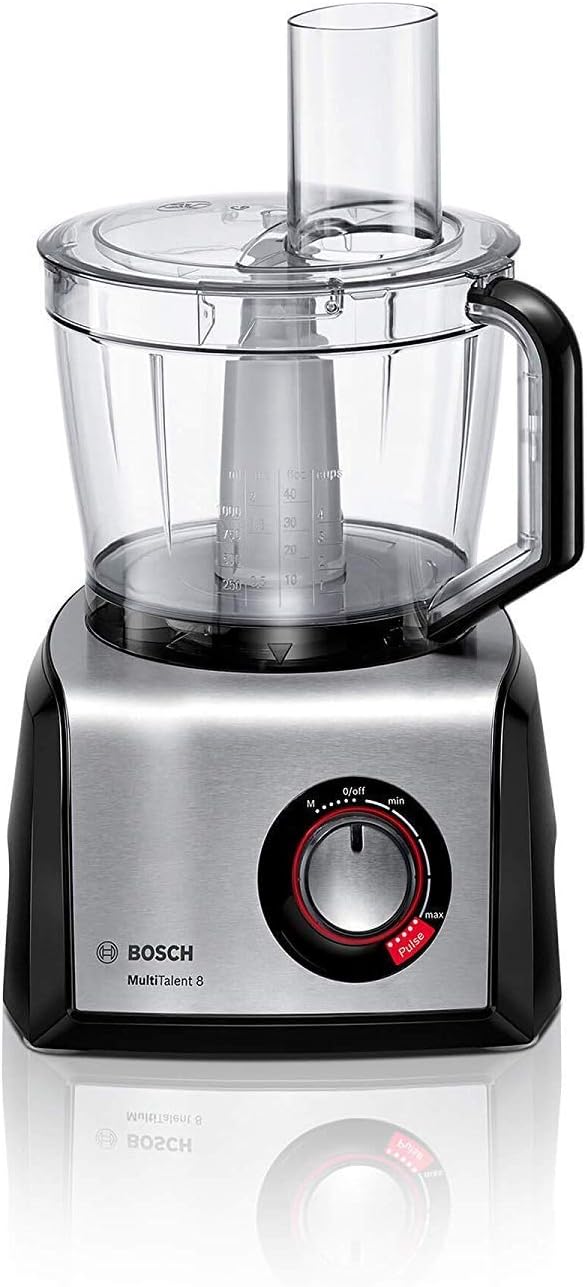 Bosch MultiTalent 8 MC812M844 – Robot de cuisine polyvalent avec plus de 50 fonctions – 1250 W – Grande capacité de 3,9 L – Couleur : Noir