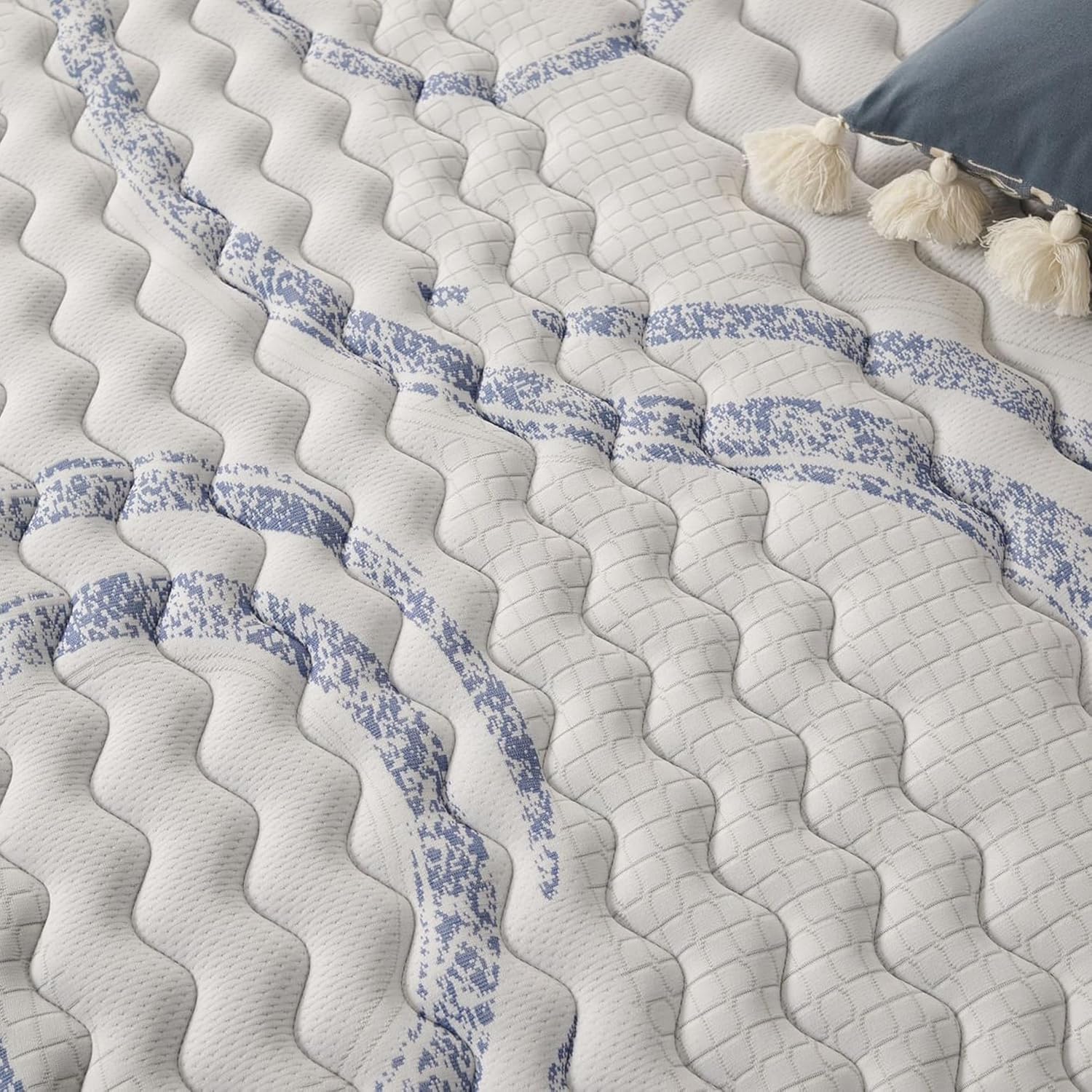 NATURALEX - Matelas PerfectSleep 180x200 - Épais 30 cm - Soutien Mousse à mémoire de Forme - Accueil Blue Latex - Confort Ferme - Respirant - 7 Zones - Réversible - Haute Densité - Fabriqué en Europe