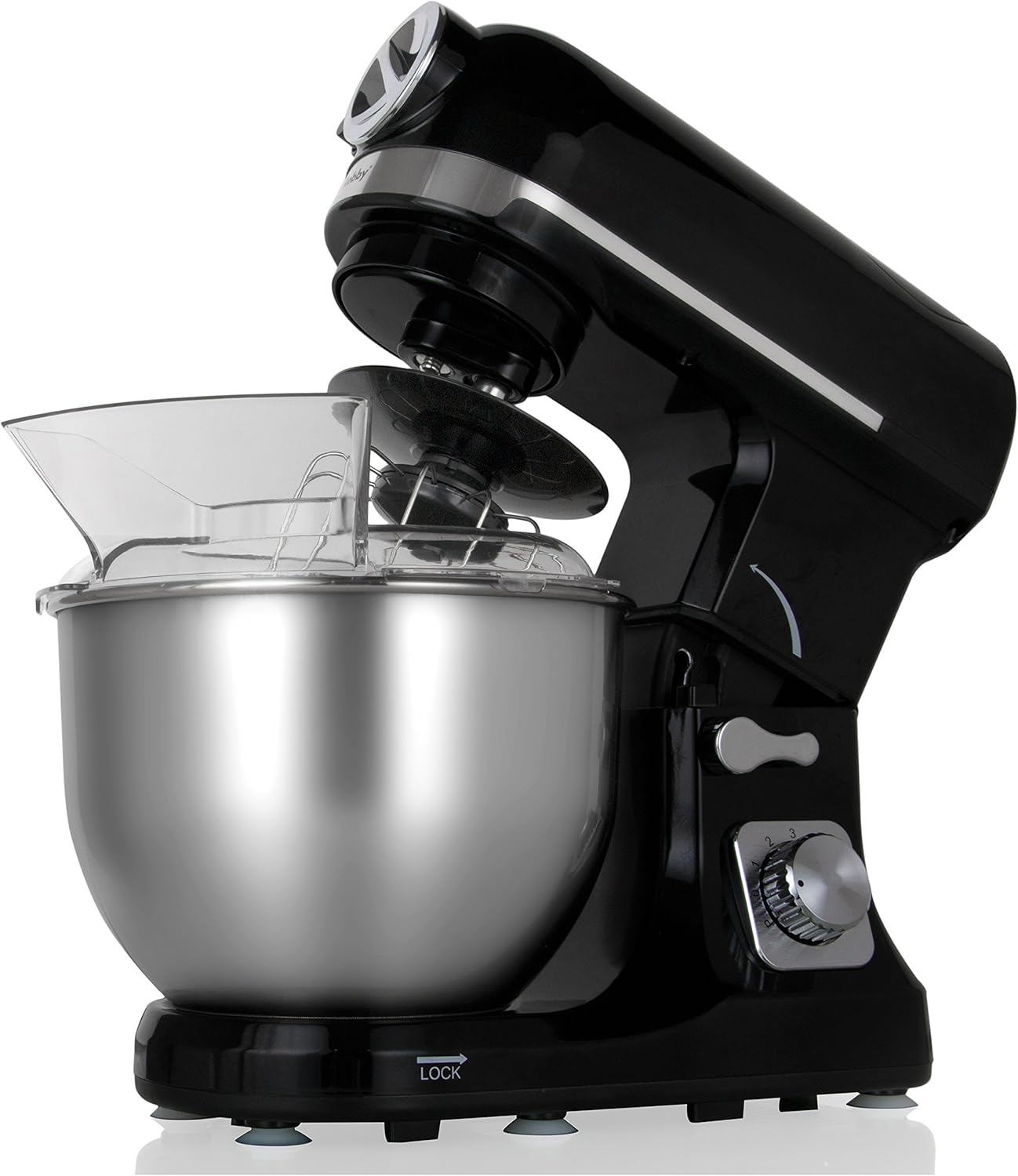 Robot Multifonctions 5l 1000w Noir Avec Hachoir Et Blender 1,5l En Verre - ROBIMIX NOIR