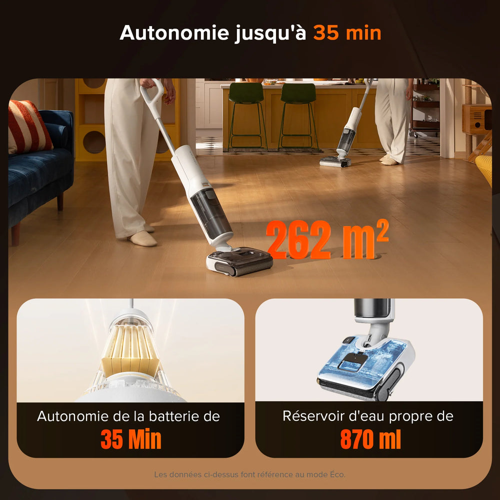 Roborock F25 RT aspirateur laveur sans fil sec et humide