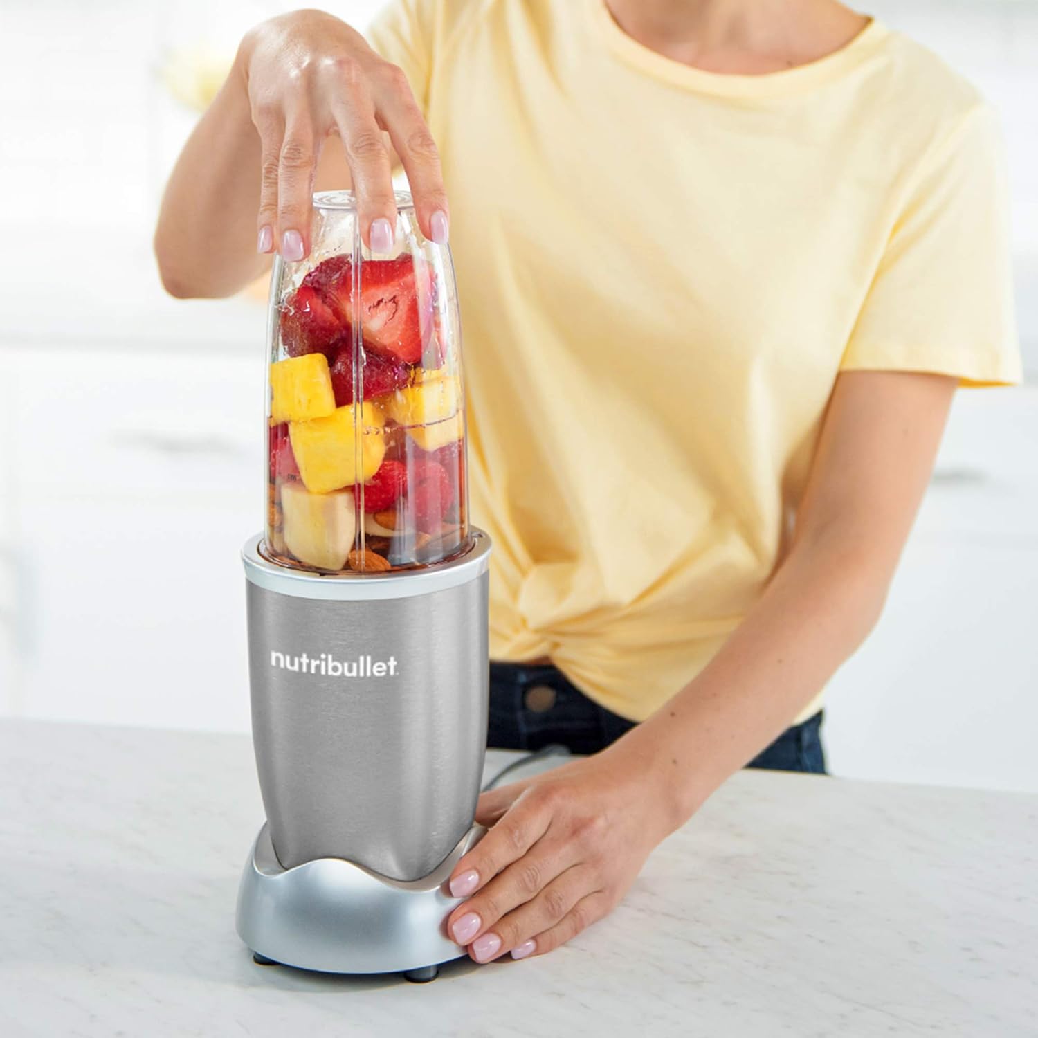 nutribullet Pro 900, Electric Blender, Chopper, Smoothie Blender, Multifunctional, Power 900 Watts, NB904CP, Champagne