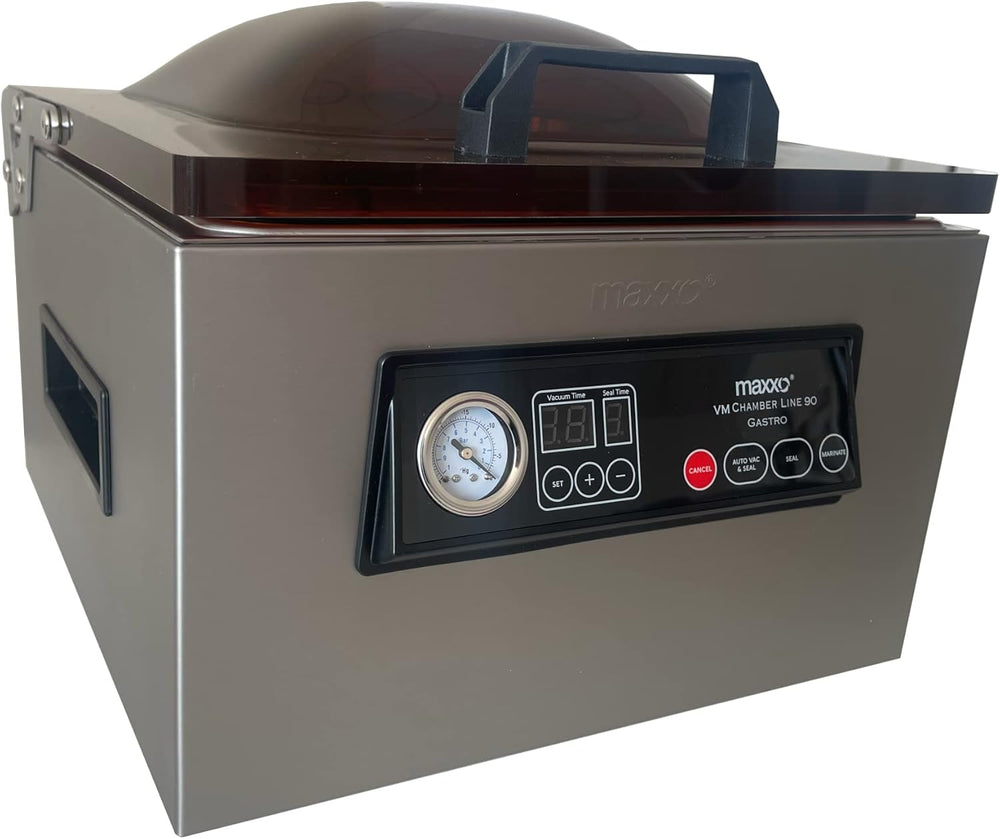 Maxxo VM ChamberLine 40 Professional Food Vacuum Sealer - Vacuum Chamber 72 L/min, Stainless Steel, Double Welding, Vacuum Sealer + 30 Bags Included