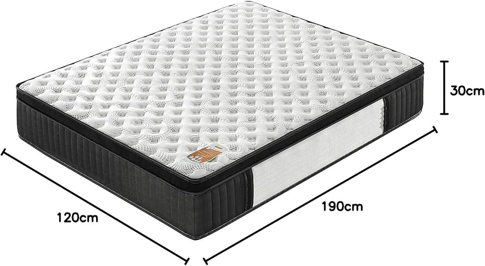 November Elekctra Mattress 120 x 190 cm Hybrid: Pocket Springs+Memory Foam Thickness 30 cm Perfect Tonic Support & Sleeping Independence Sanitized Label (Anti-Bacterial/Dust Mite)