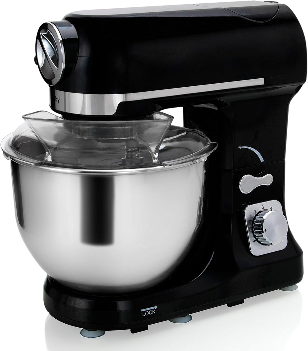 Robot Multifonctions 5l 1000w Noir Avec Hachoir Et Blender 1,5l En Verre - ROBIMIX NOIR