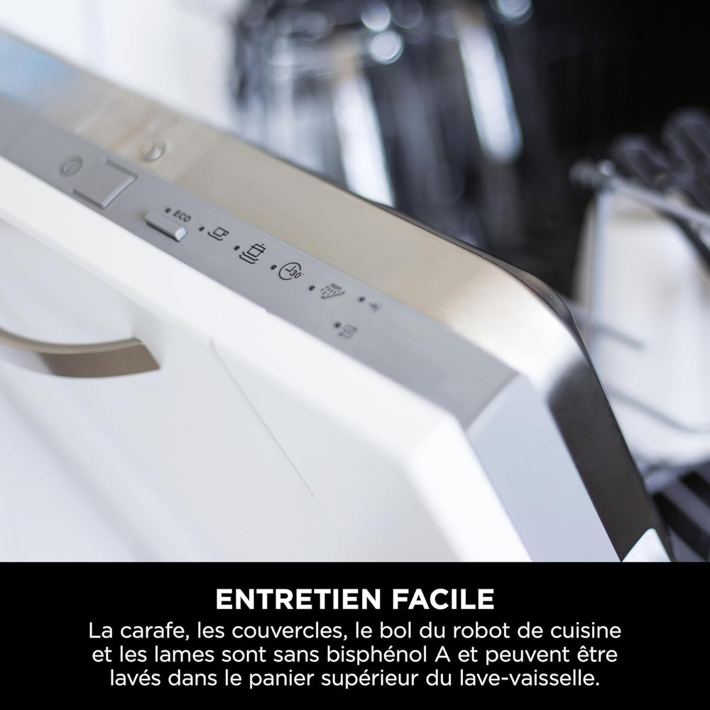 Ninja Detect Power Blender Processor Pro 3-in-1, Blender 1200W, Mixing Bowl, Blender Blade, Individual Cup, Container, Knead, Blender, Chopping & Mixing, Black, TB401EU