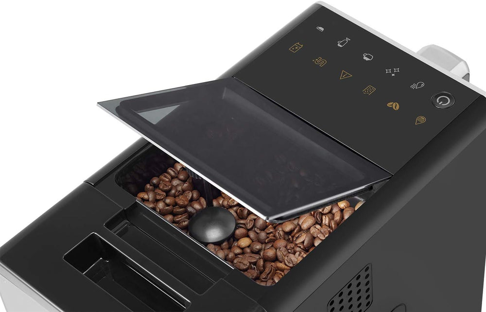 BEKO, Machine à café, expresso automatique, 1350 W / 19 bars, Capacité café : 125 g, Capacité eau : 1,4L, Système autonettoyant, 5 niveaux de broyage, Arrêt automatique, Façade Inox Brossé