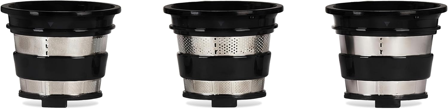 H.Koenig GSX12 Vertical Juice Extractor Stainless Steel Black, Fruit and Vegetable Juice, BPA Free, 82 mm Wide Mouth, Soft Pressure, 1 Litre, 400 W