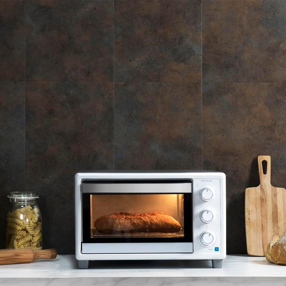 Cecotec Bake&Toast 4600 Black Gyro Countertop Oven, 46 L, 2000 W, 12 Combinable Heating Functions, Includes Rotating Spindle, Crumb Catcher Tray.